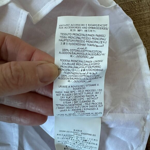 Monnalisa Toddler Girls Nautical Print Dress 6M With Red & White Stripes Rope - Picture 7 of 9